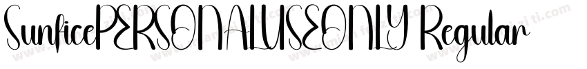 SunficePERSONALUSEONLY Regular字体转换